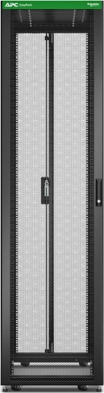 APC Easy Rack 48Ux600x1000 Roof/Side panel/castors/feet No Bottom 4 Brackets Kolor: CZARNY