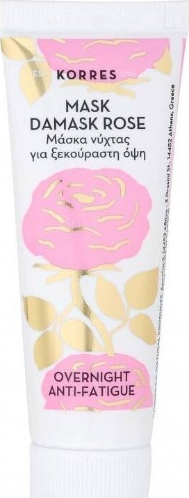 Korres Damask Rose Overnight Anti-Fatigue Mask maska do twarzy na noc z różą damasceńską 18ml