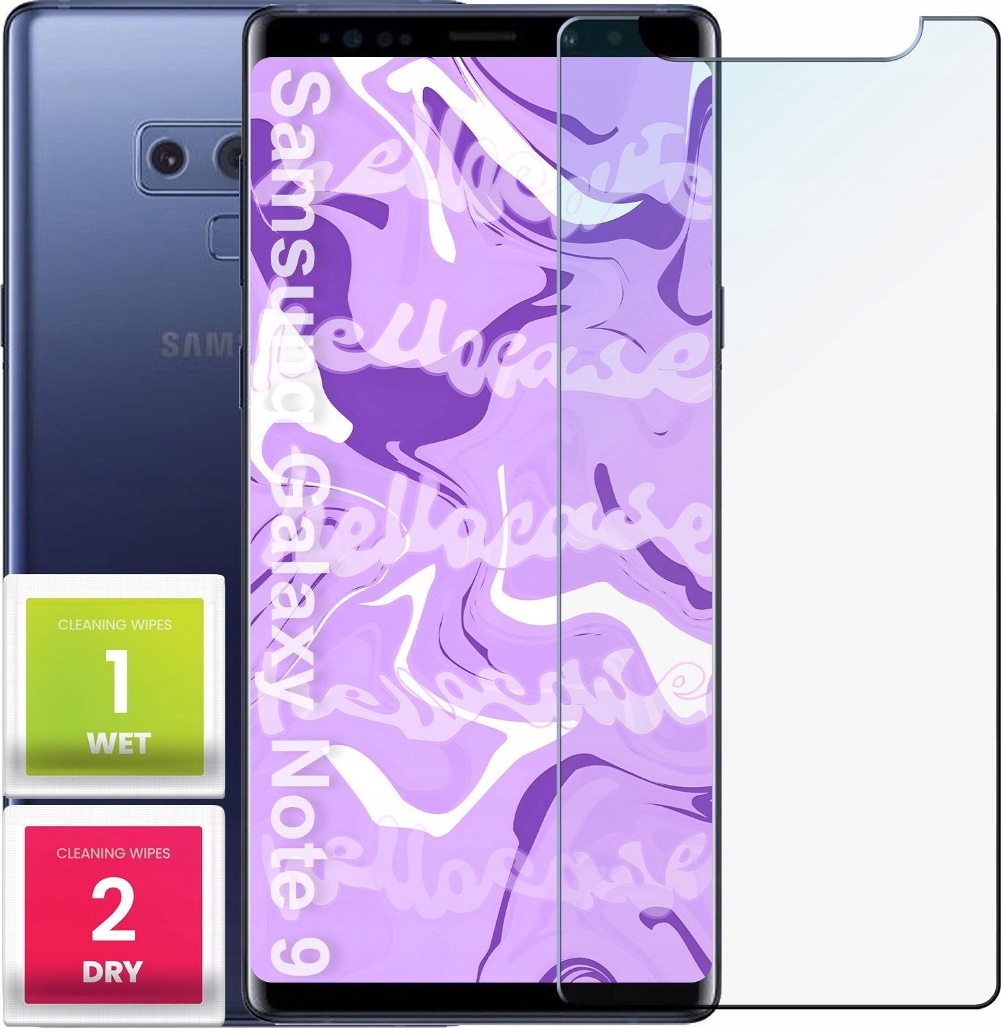 Hello Case Szkło Hartowane do Samsung Galaxy Note 9 (szybka 9H, płaskie 2.5D, szybka)