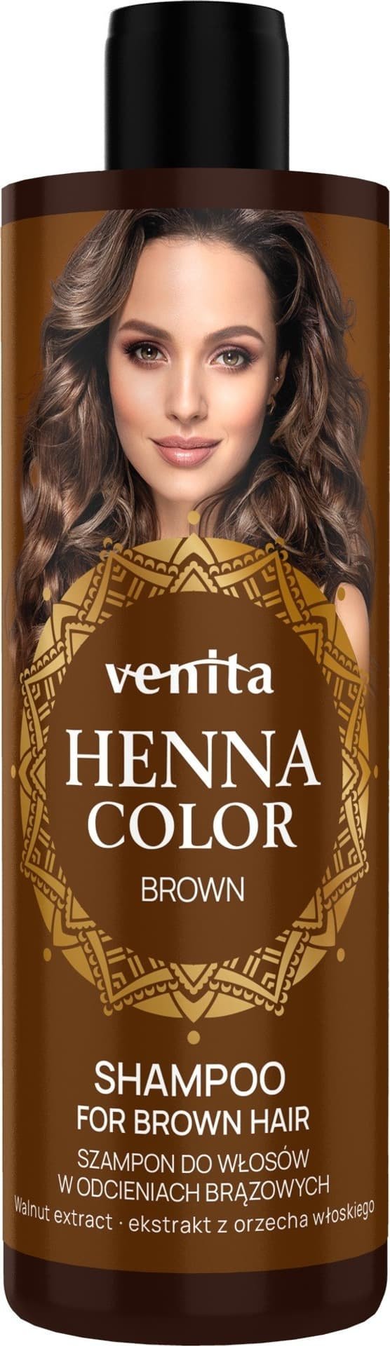 Venita VENITA Henna Color Szampon do włosów w odcieniach brązowych - Brown 300ml