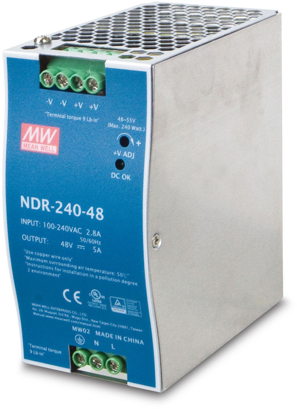 PLANET PWR-240-48 moduł zasilaczy 240 W Niebieski, Szary