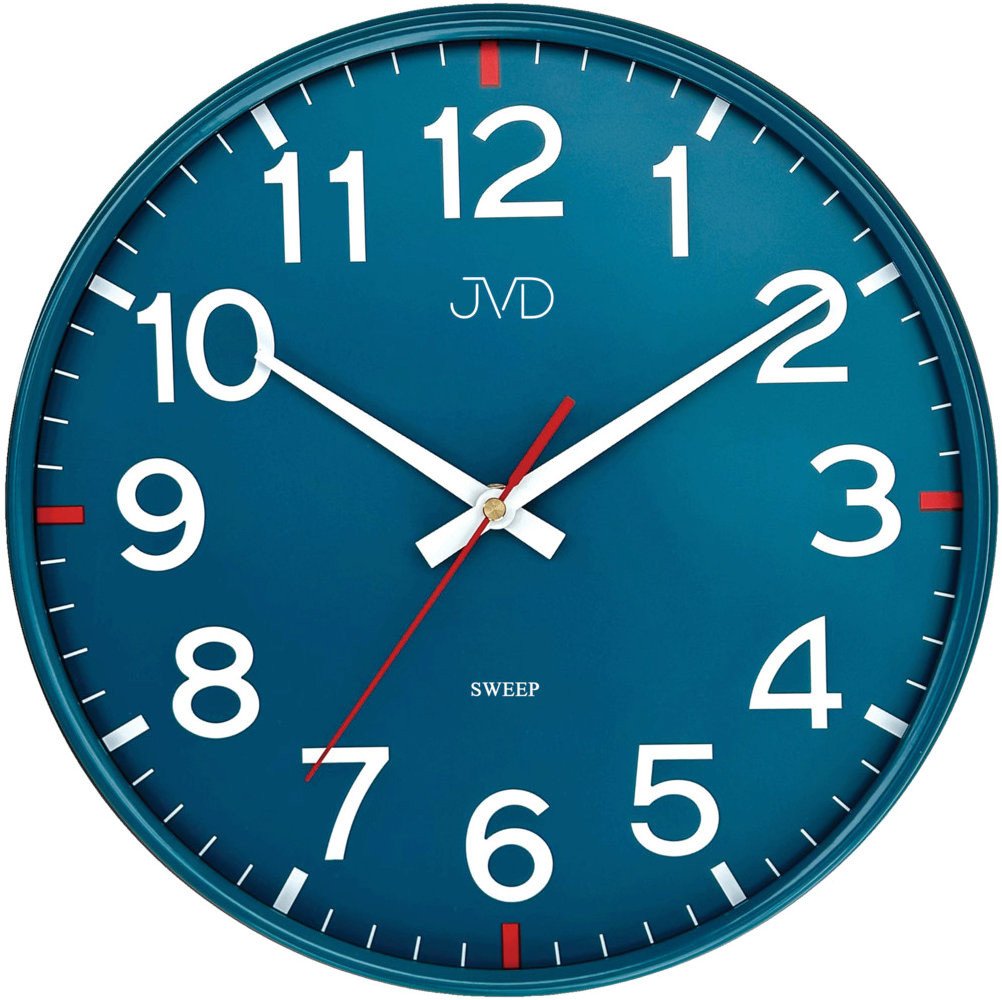 Zegar ścienny JVD HX2508.4 niebieski 30 cm .