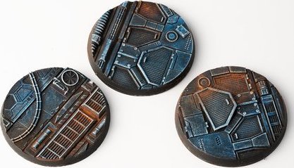 Gamers Grass Gamers Grass: Bases Round - Spaceship Corridor 50 mm (3szt.)