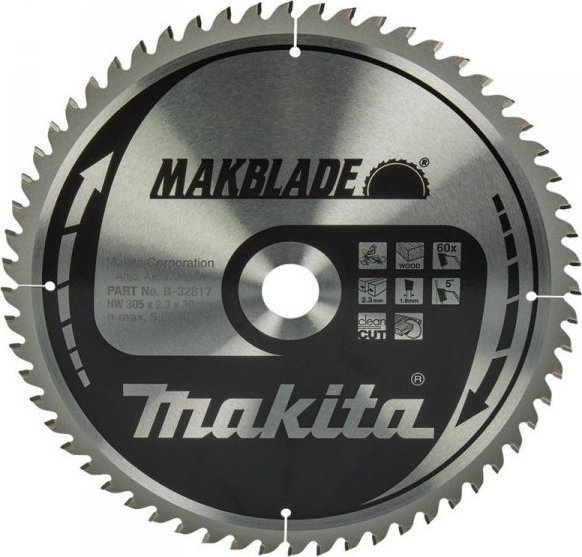 Makita PIŁA SPIEKOWA DO DREWNA MAKBLADE 305*30MM 60Z (1 SZT)