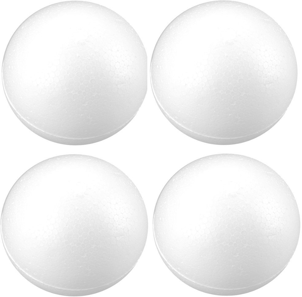 TG76551 KULA KULE BOMBKI STYROPIANOWE DO DEKOROWANIA ŚWIĘTA DECOUPAGE 10CM 4SZT/KPL