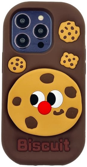 ETUI CASE 3D BISCUIT Z PODSTAWKĄ IPHONE 15 Pro standard