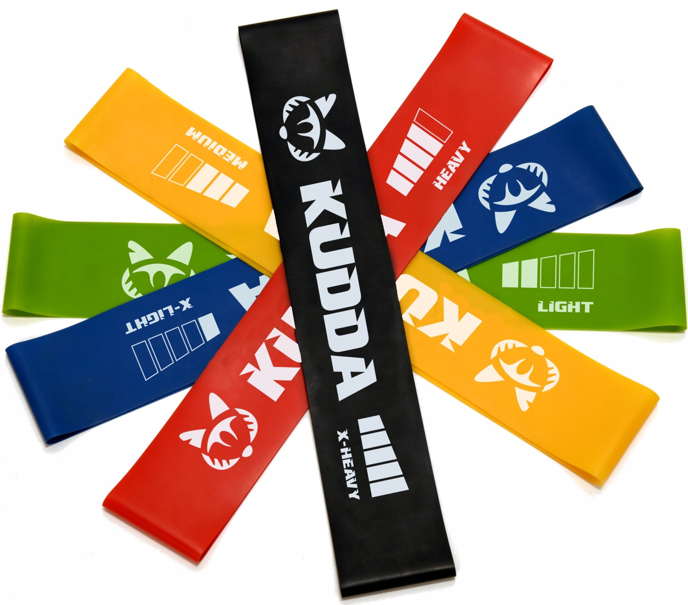 KUDDA GUMY DO ĆWICZEŃ MINI BAND fitness taśmy oporowe