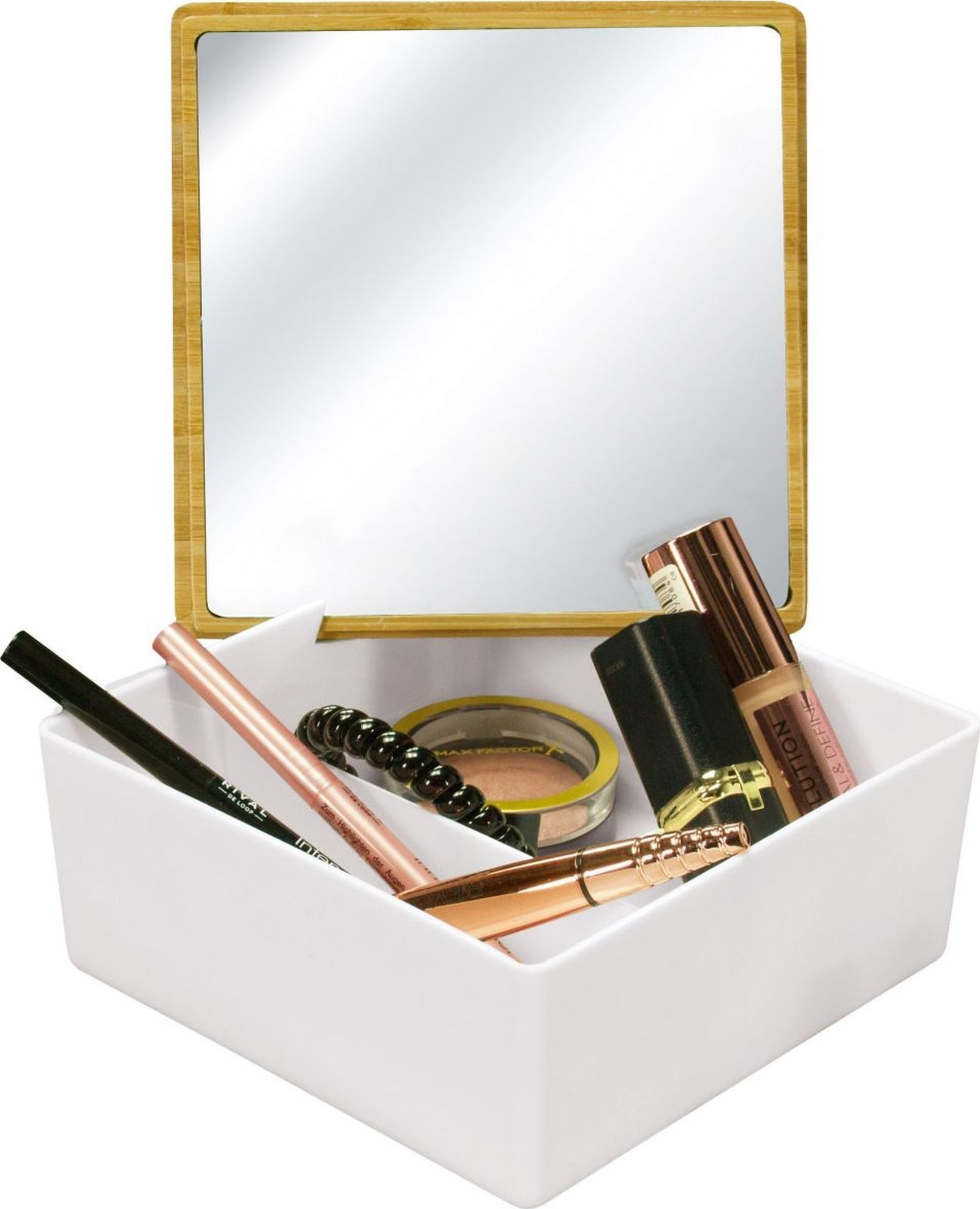 Kleine Wolke Kleine Wolke Timber Box Pojemnik na kosmetyki biały S