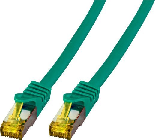EFB EFB Patchkabel Cat6a S/FTP LSZH mit Cat7 Rohkabel 1,5m GR�N 10 Gigabit Ethernet 600MHz 4x2xAWG26/7 Flammwidrig Raucharm