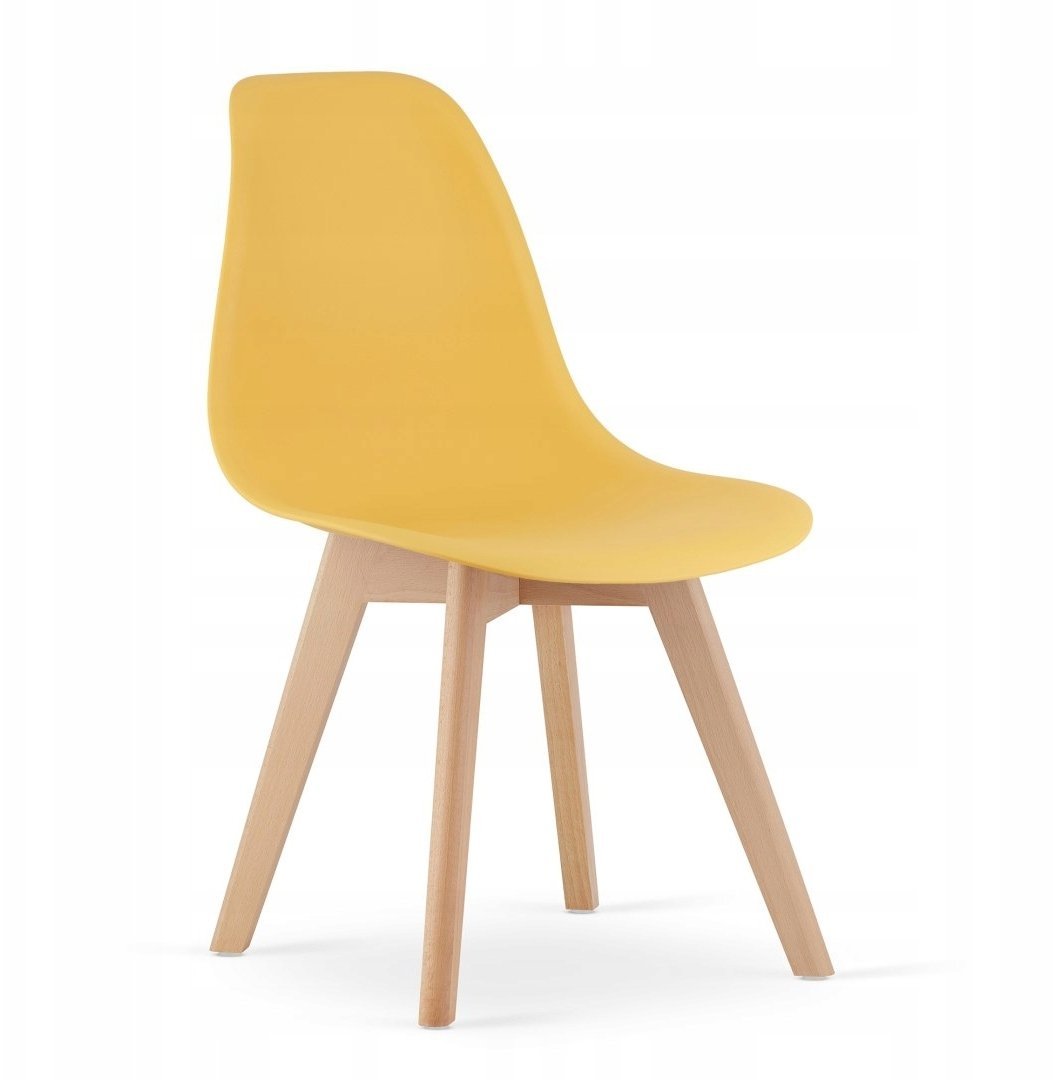 Krzesło KITO musztarda / nogi naturalne x 1