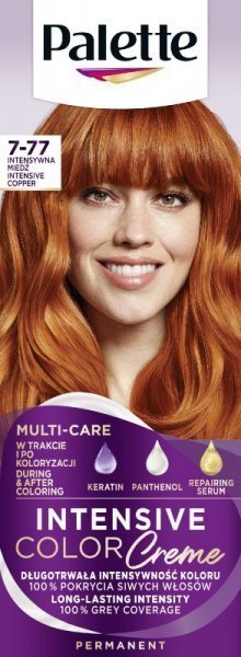 Schwarzkopf Palette Intensive Color Creme Krem koloryzujący nr 7-77 Intensywna Miedź 1op.