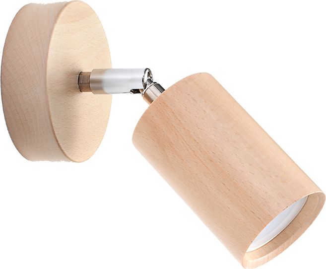 Kinkiet Sollux Kinkiet BERG naturalne drewno