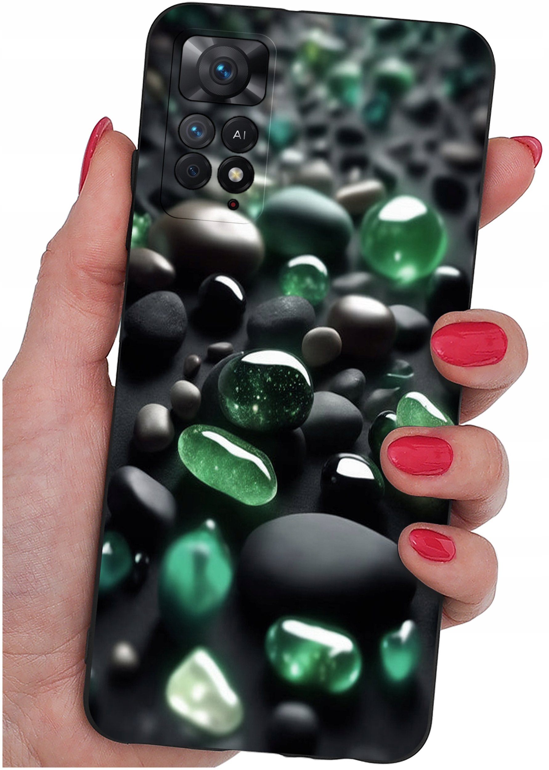 ETUI do Xiaomi Redmi Note 11 Pro | WZORY | SILIKONOWE MATT CASE + SZKŁO 9H