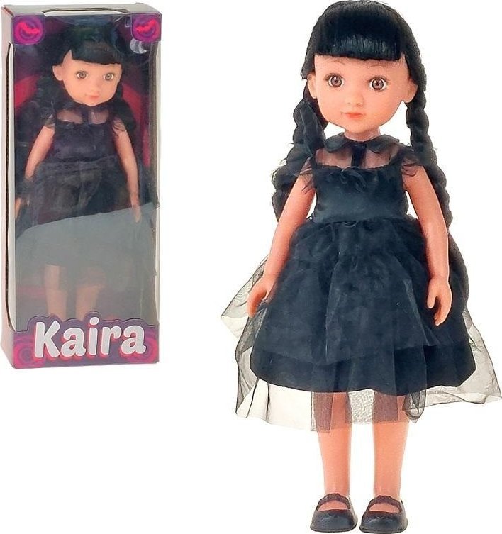 Lalka 33cm w czarnej sukni