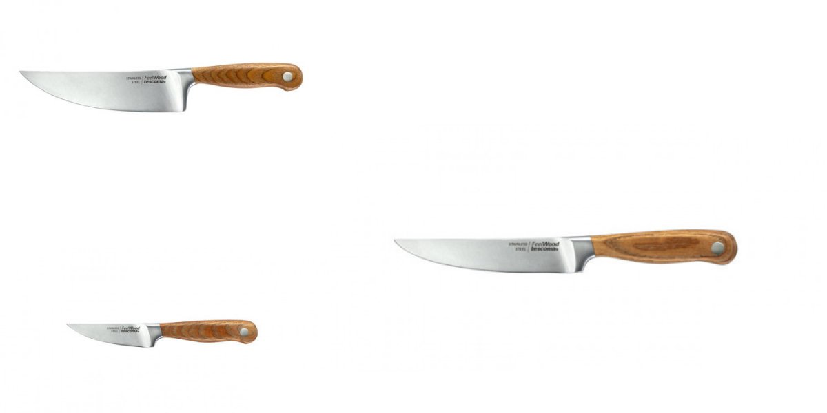 Zestaw 3 noży kuchennych Tescoma Feelwood
