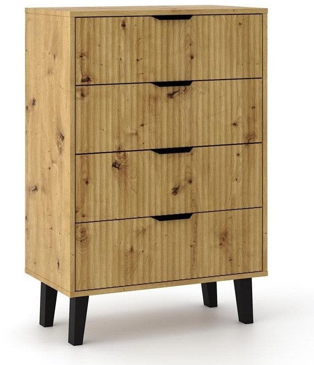 Komoda Scandi 4S SLIM DĄB ARTISAN
