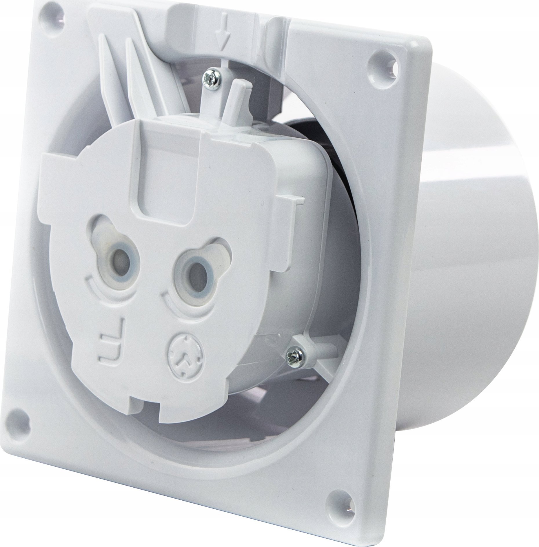 airRoxy Wentylator domowy ścienno-sufitowy dRim FI 100 DTS BB Opózniony włącznik czasowy (Łożysko kulkowe)