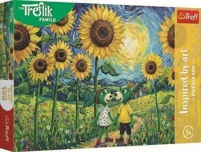 Puzzle 100 Spacer wśród słoneczników