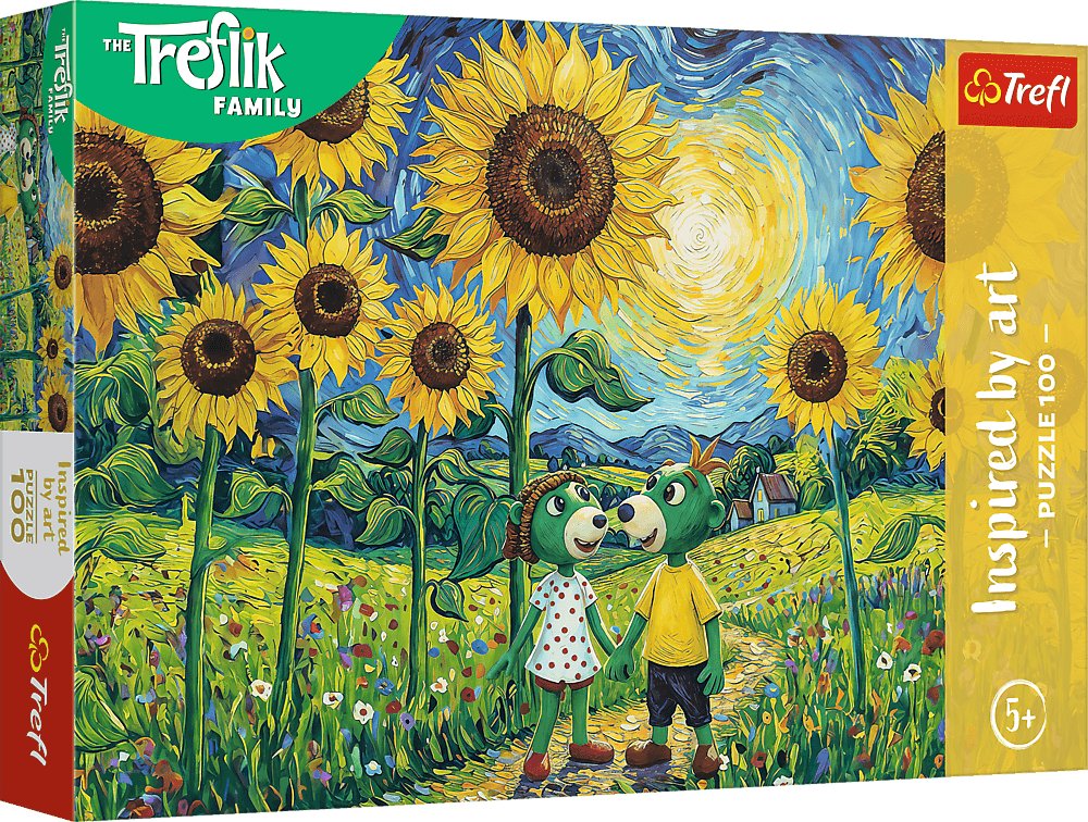Trefl Puzzle Inspired By Art Spacer wśród słoneczników 100 elementów (16560)