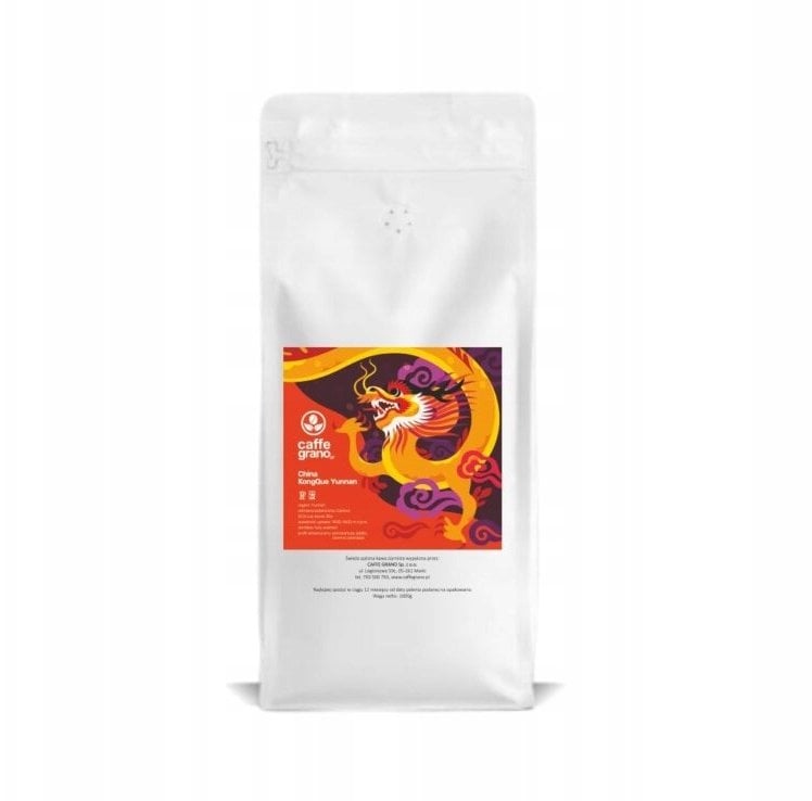 Kawa ziarnista Caffe Grano Kawa ziarnista Espresso Yunnan z Chin, KongQue 1kg