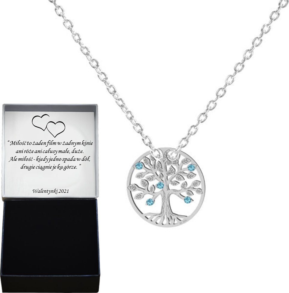 Radziszewska Jewellery Naszyjnik z Drzewkiem Szczęścia srebro925