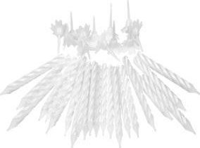 Arpex Świeczki urodzinowe białe 24szt