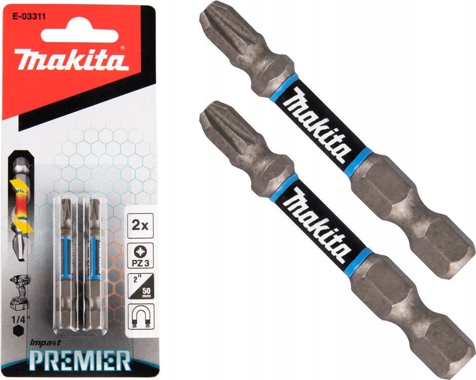Makita MAKITA KOŃCÓWKA WKRĘTAKOWA PZ3-50mm /2szt. IMPACT PREMIER