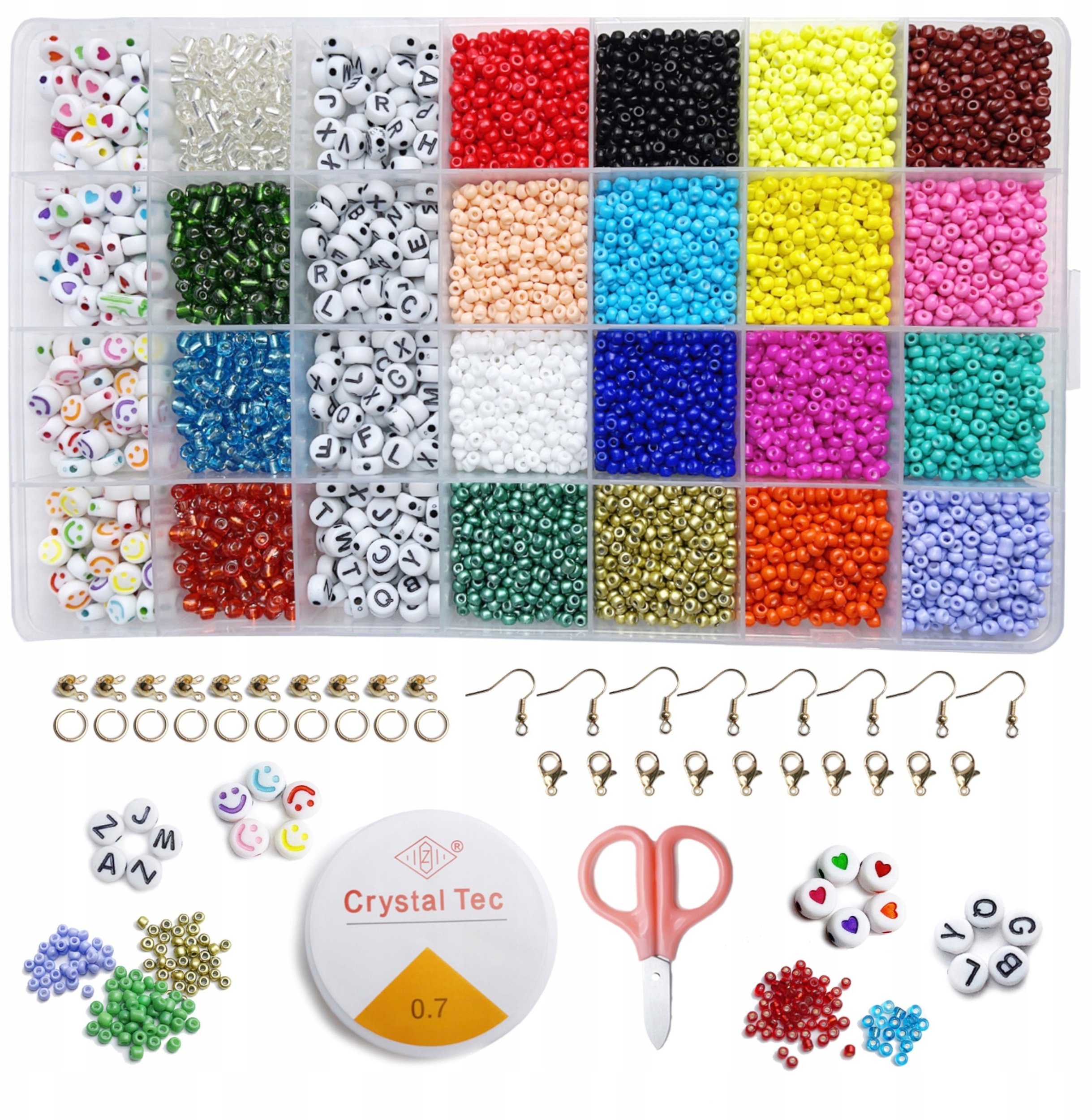 LUXMA Kreatywny zestaw koralików do tworzenia biżuterii żyłki do koralików N095-B