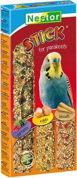 Nestor Nestor Kolba 3 W 1 dla małych papug Porzeczki, Jajka, Biszkopty 130g