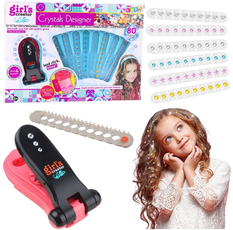 ZESTAW PIĘKNOŚCI DO STYLIZACJI WŁOSÓW DIAMENCIKI MASZYNKA ZESTAW 80 EL.