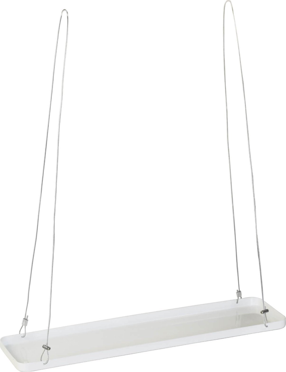 Direct Home and Garden Kwietnik wiszący 58x15x21 cm biały