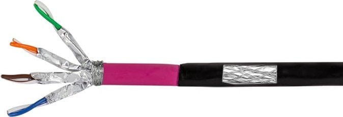 LogiLink Logilink Erdverlegekabel S/FTP Cat7 AWG23 1000MHz schw. 100m