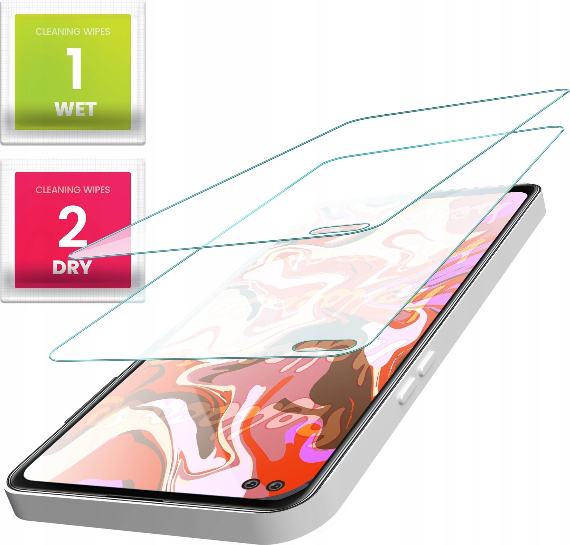 Hello Case 2-PAK Szkło Hartowane do Motorola Moto G100 (szybka 9H, płaskie, ochronne)