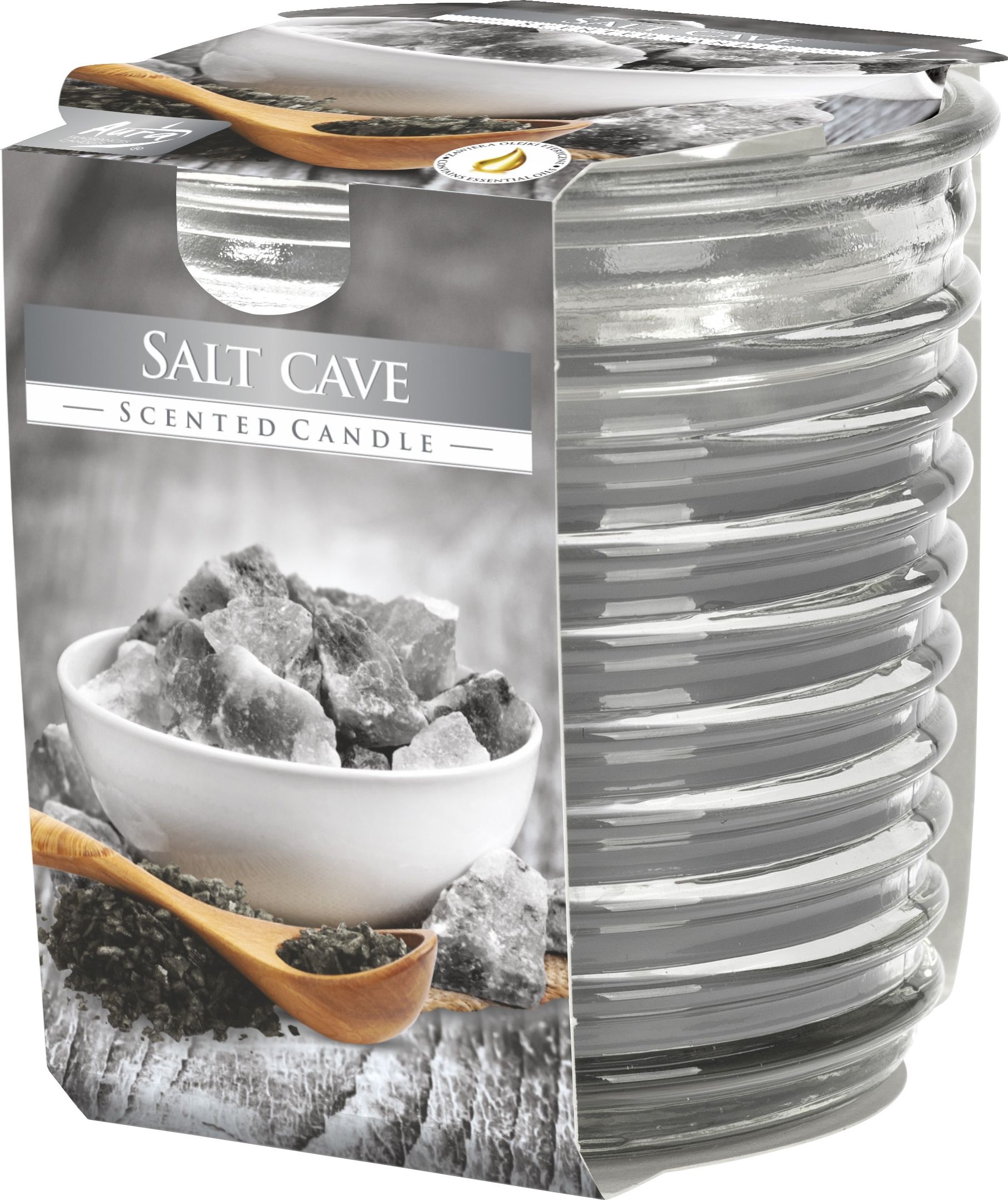 Bispol Świeca zapachowa w szkle BISPOL 28H GROTA SOLNA