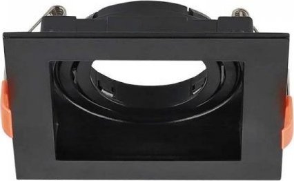 V-TAC Oczko V-TAC GU10 Wpuszczane Kwadrat Czarne VT-933-B 3 Lata Gwarancji