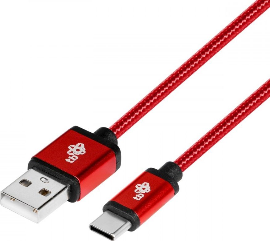 Kabel USB TB Print USB-A - USB-C 1.5 m Czerwony (AKTBXKUCSBA150M)