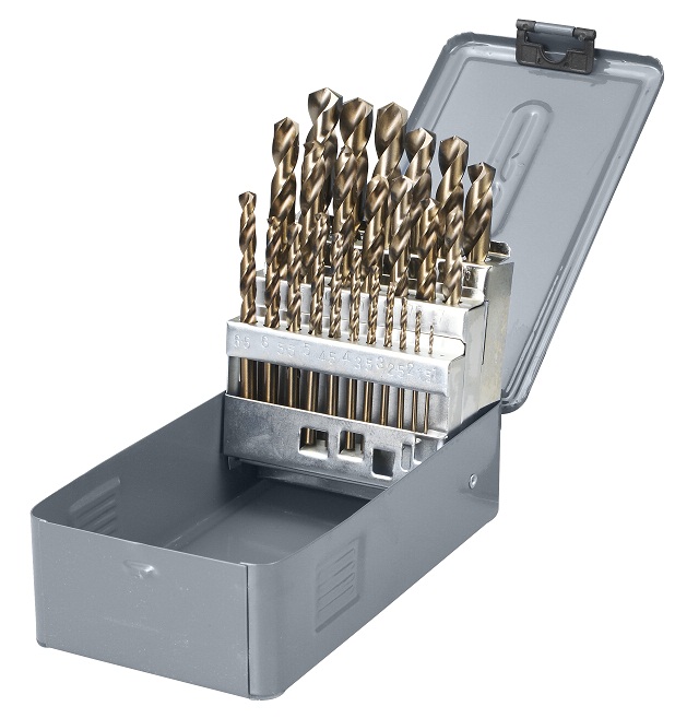 Wiertło Pro-Line kobaltowe walcowe 1,5 2 7 4,5 4 5,5 5 1 3 2,5 3,5 6 10 10,5 11 11,5 12 12,5 13 6,5 7,5 8 8,5 9 9,5mm zestaw (78225)