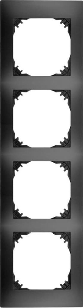 Elektro-Plast Vestra Ramka poczwórna IP20 czarny 3874-09