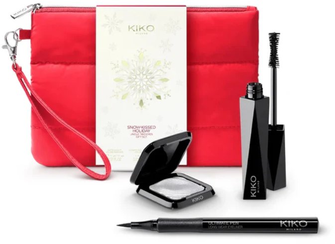 2K Snow-Kissed Holiday Jingle Trio Eyes tusz do rzęs 11ml + eyeliner 1ml + cień do powiek 01 3g