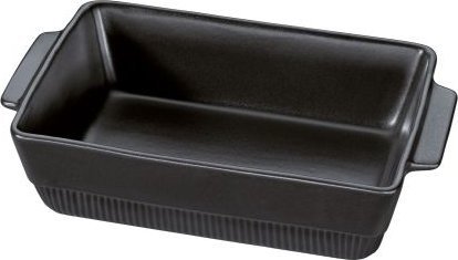 Hurtel Naczynie żaroodporne, ceramika, 3,0 l, 35 x 21 x 7,5 cm, czarne CHALET / Spring