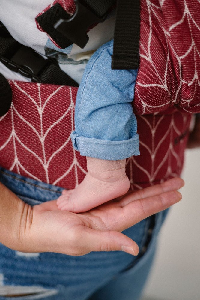 Nosidełko Kavka MultiAge Pro: Burgundy Braid Cotton Regulowane