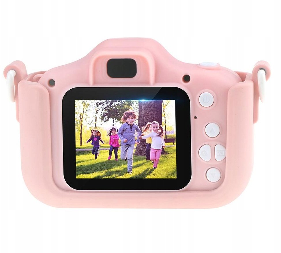 APARAT CYFROWY DLA DZIECI KOTEK KAMERA GRY + KARTA 32GB ABC1 RÓŻOWY