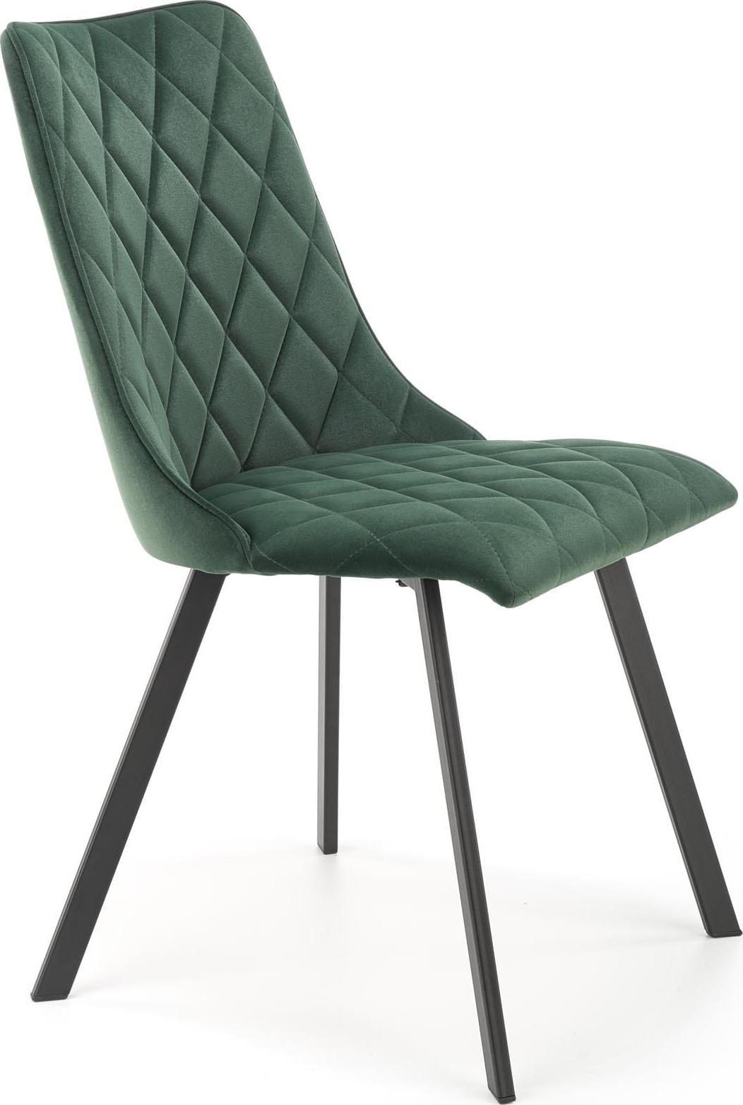 Halmar WNĘTRZARSKIE K450 krzesło ciemny zielony (1p=4szt)