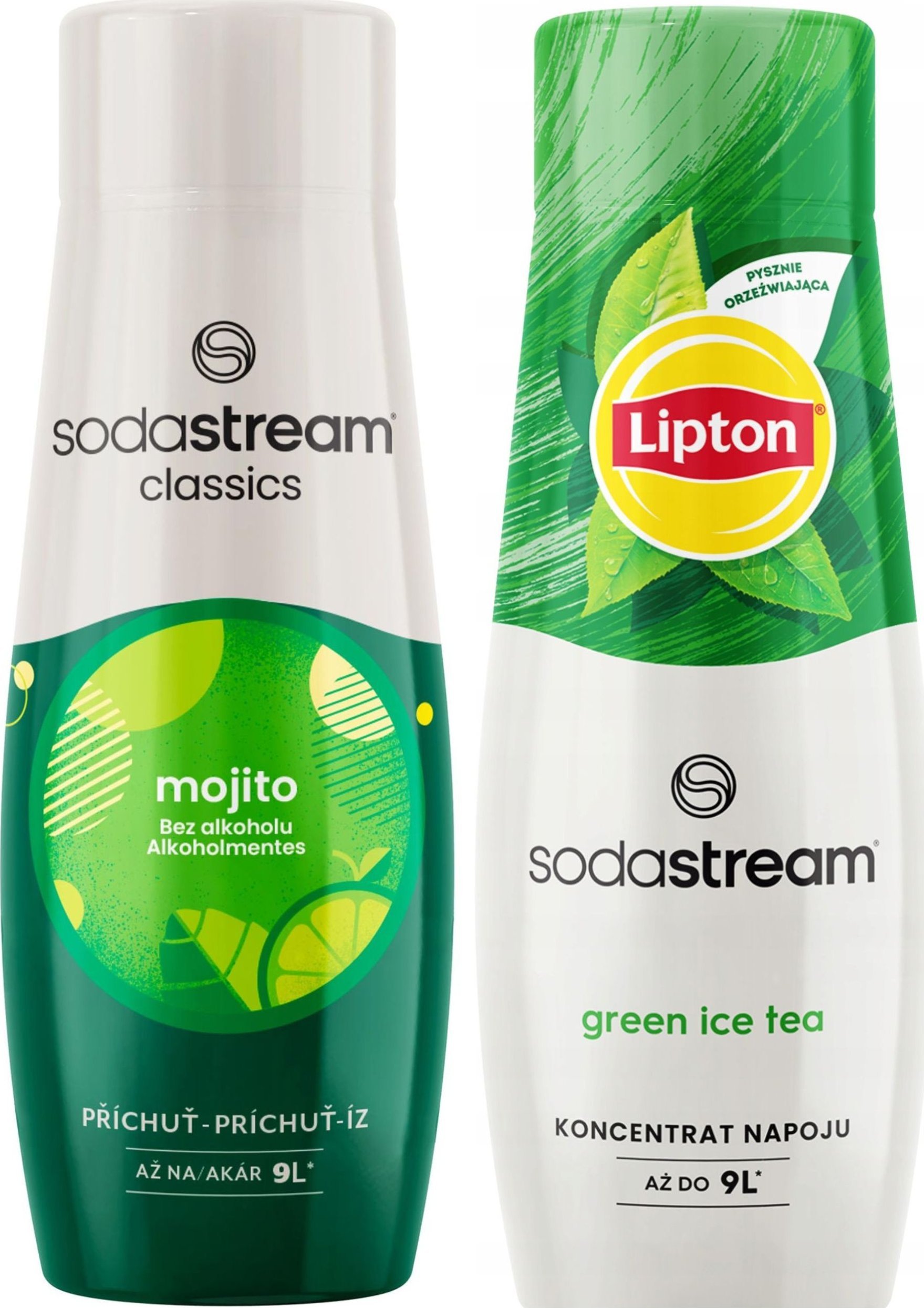 2x Syrop do Saturatora SODASTREAM MOJITO MOHITO LIPTON GREEN TEA KONCENTRAT