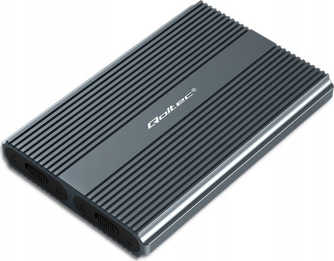 Kieszeń Qoltec Obudowa/kieszeń Qoltec na dysk M.2 SSD | SATA | NVMe | USB-C | DUAL 2 x 2TB