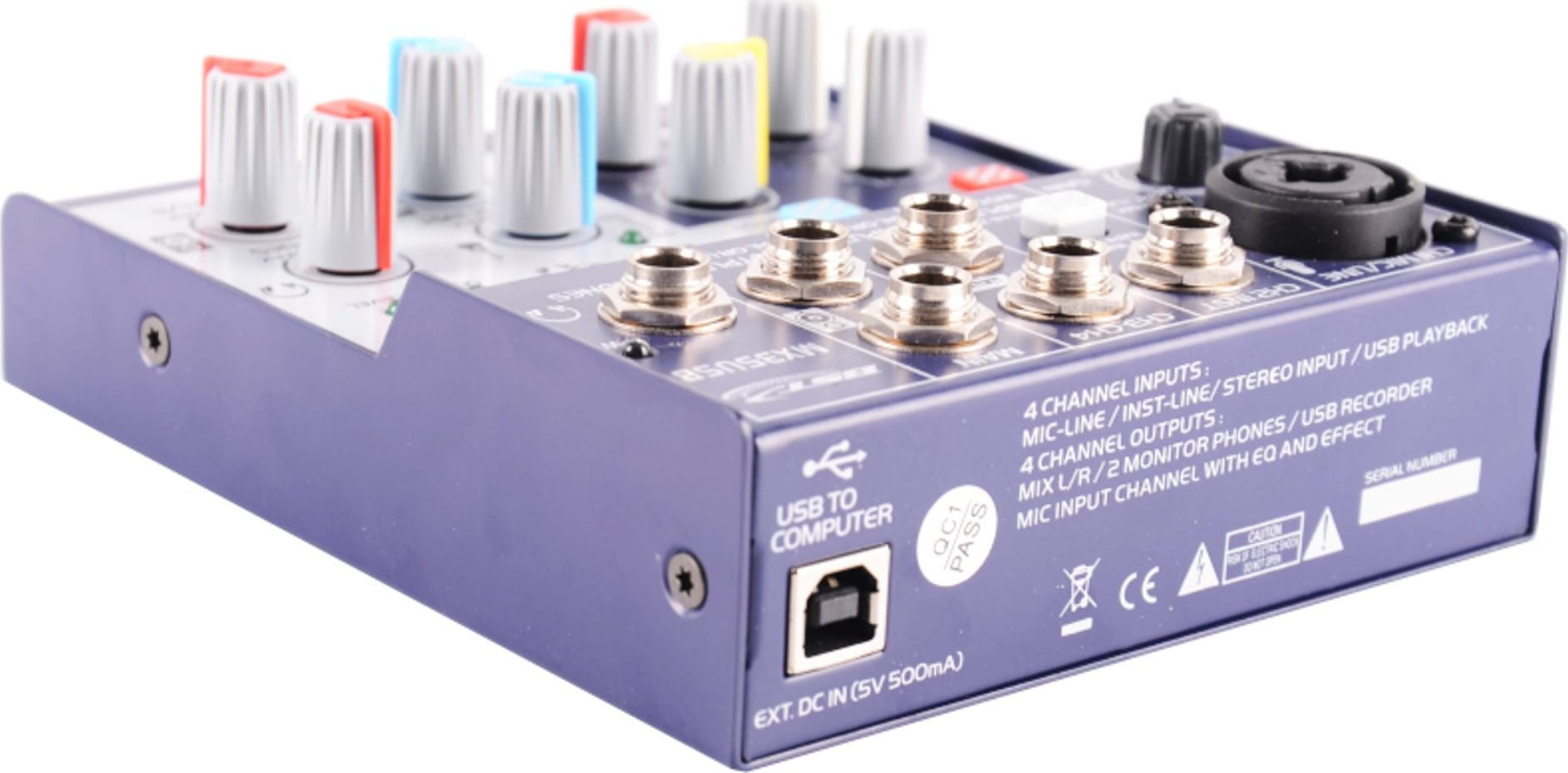 BST Mikser 4 kanałowy z USB BST MX35USB