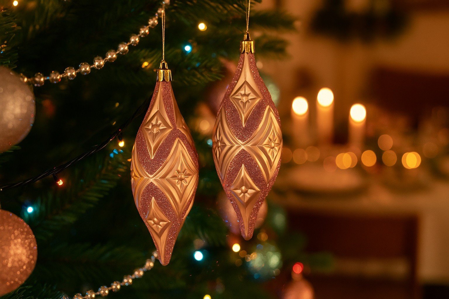 Ewax Komplet 2 różowych plastikowych bombek podłóżnych 8827