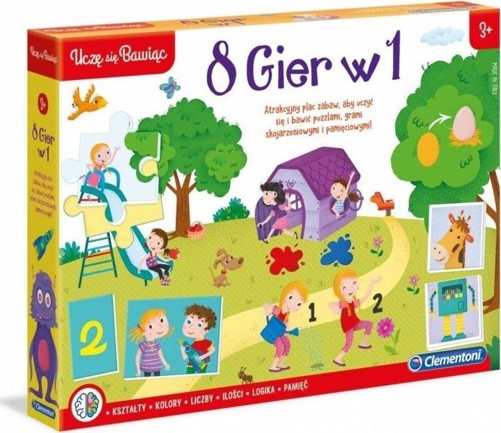 Clementoni Zestaw gier Edukacyjny zestaw 8w1