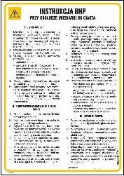 Mój dom Iag26 Instrukcja Bhp Przy Obsłudze Miesiarki Do Ciasta (24,5 X 35 Cm, Hn - Płyta Td-Flex 0,4Mm) Libres Polska Sp Iag26_245X350_Hn 590493735073