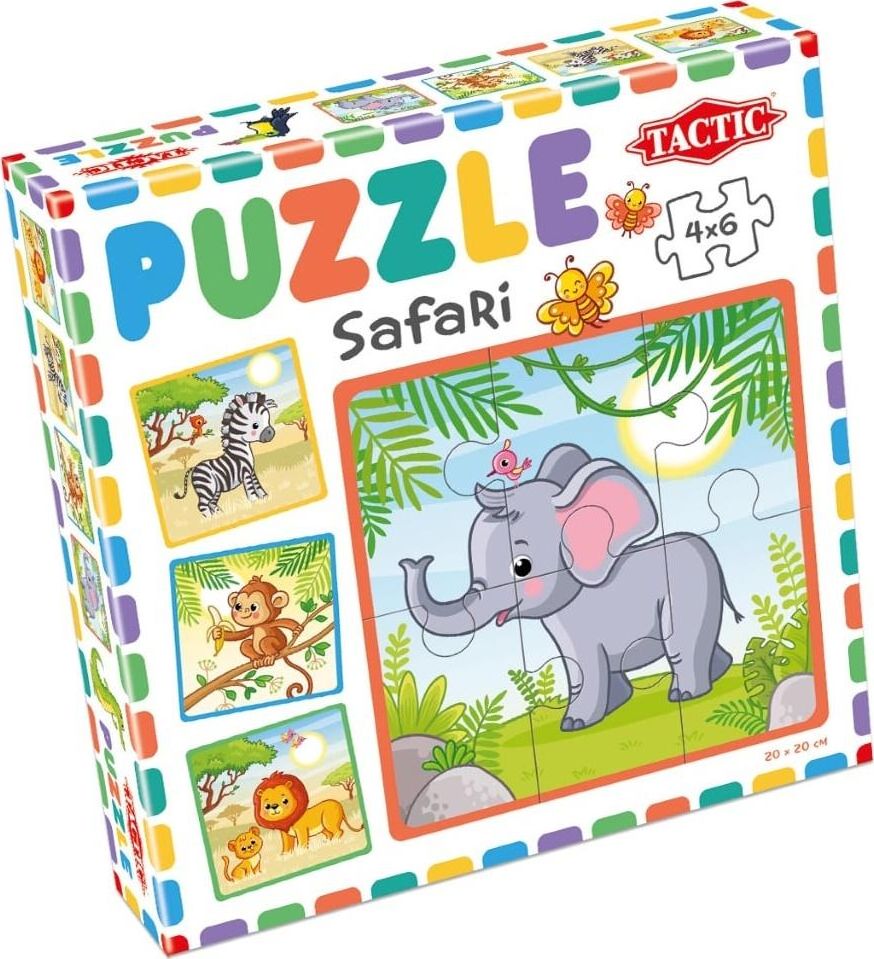 Tactic Moje pierwsze puzzle: Safari 4x6 elementów